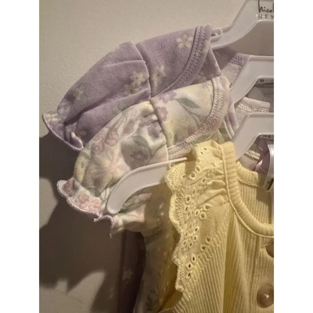 NWT Nicole Miller New York Baby Girl One Piece Shirts (3 Piece) Size 6/9 Months
